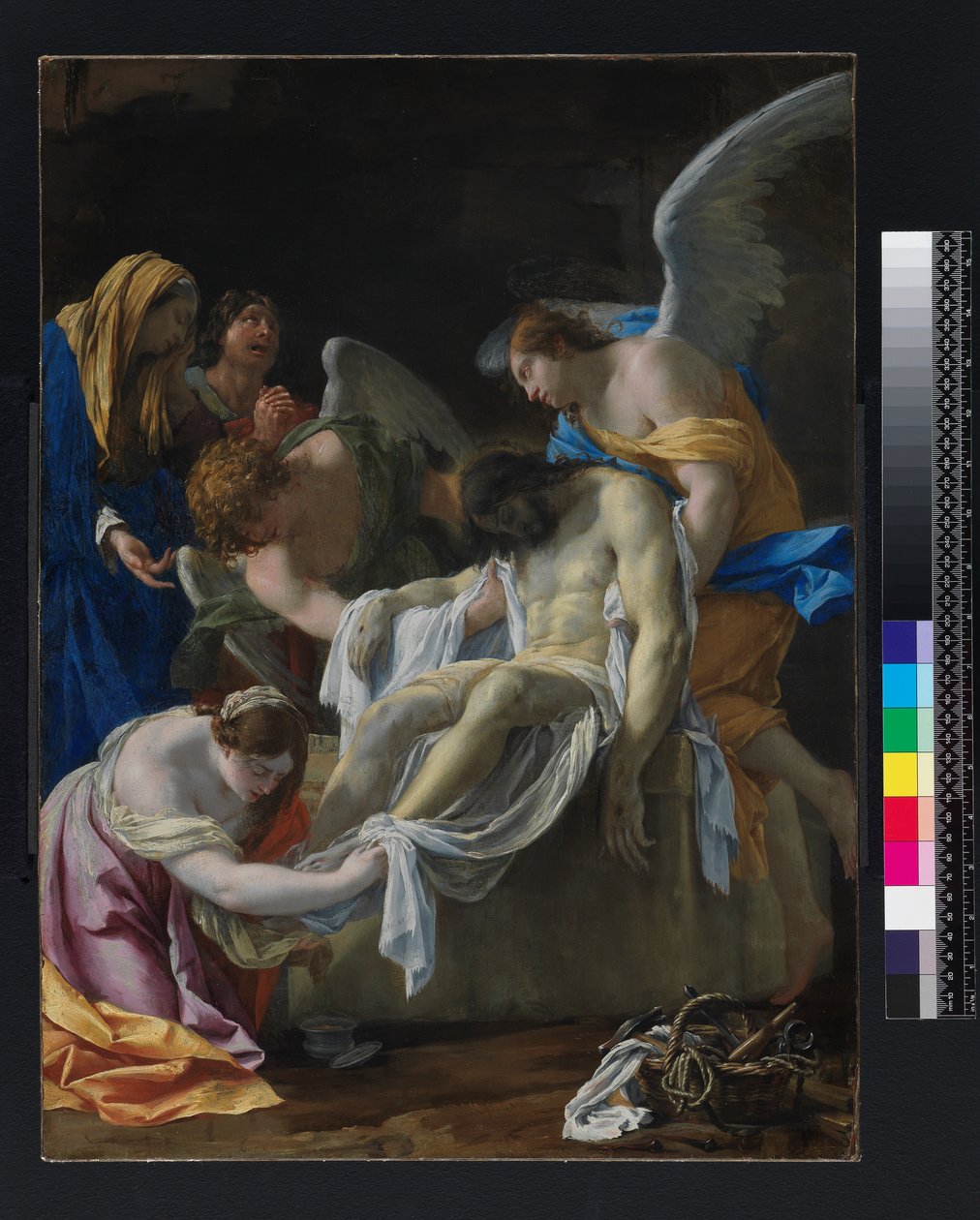 Hautaus, 1635-1638 tekijältä Simon Vouet