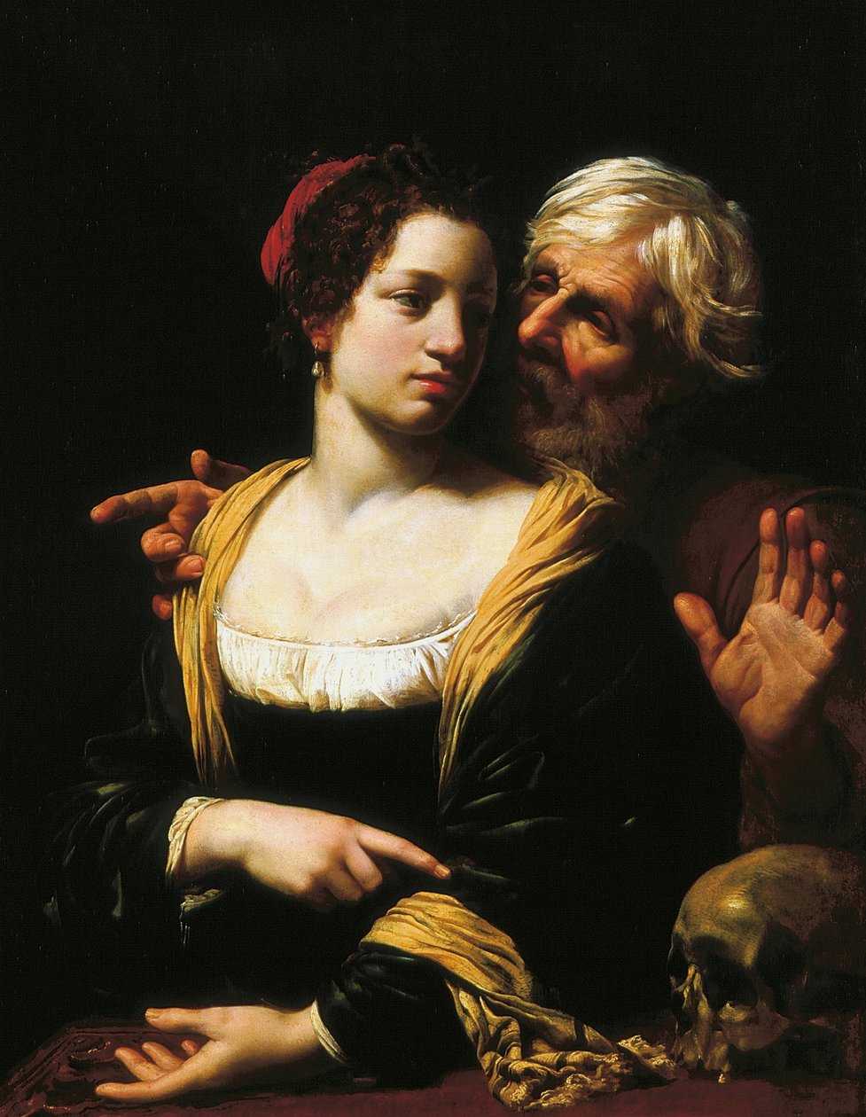 Huonosti yhteen sopiva pari (Vanitas). tekijältä Simon Vouet