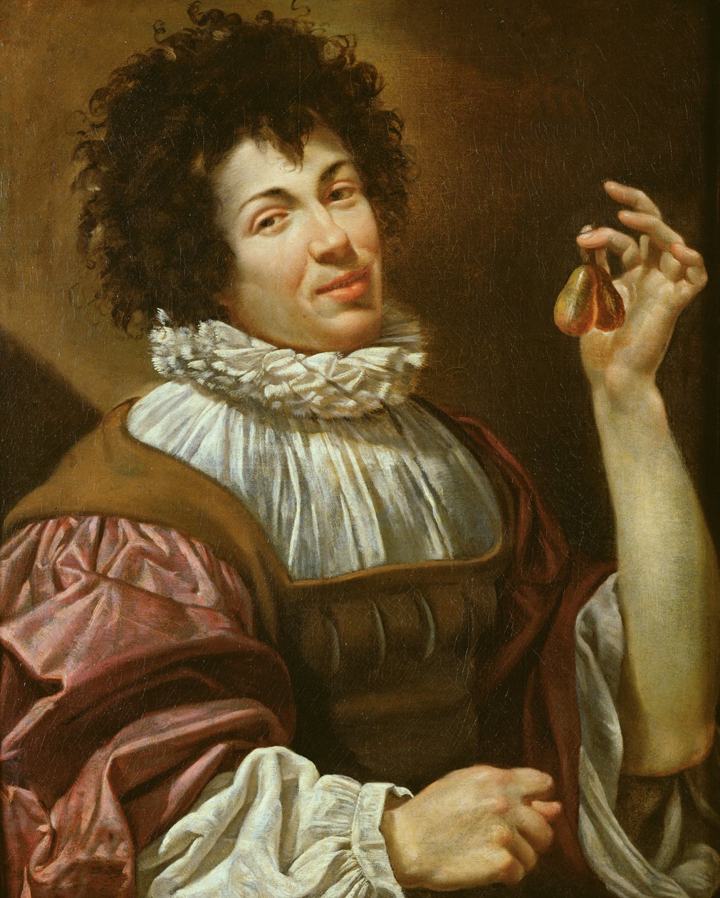 Nuori mies kuvalla, n. 1620-30 tekijältä Simon Vouet
