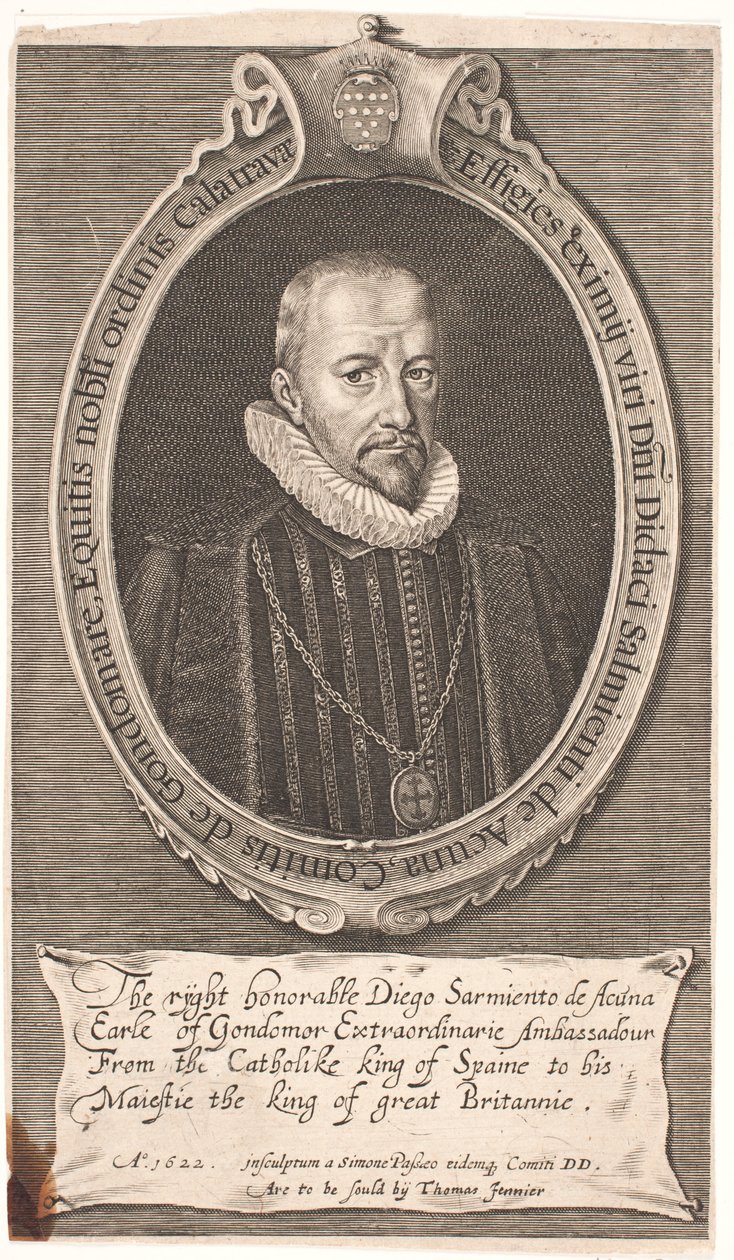 Diego Sarmiento de Acuna, Godomarin kreivi. Espanjan lähettiläs Lontoossa tekijältä Simon de Pas