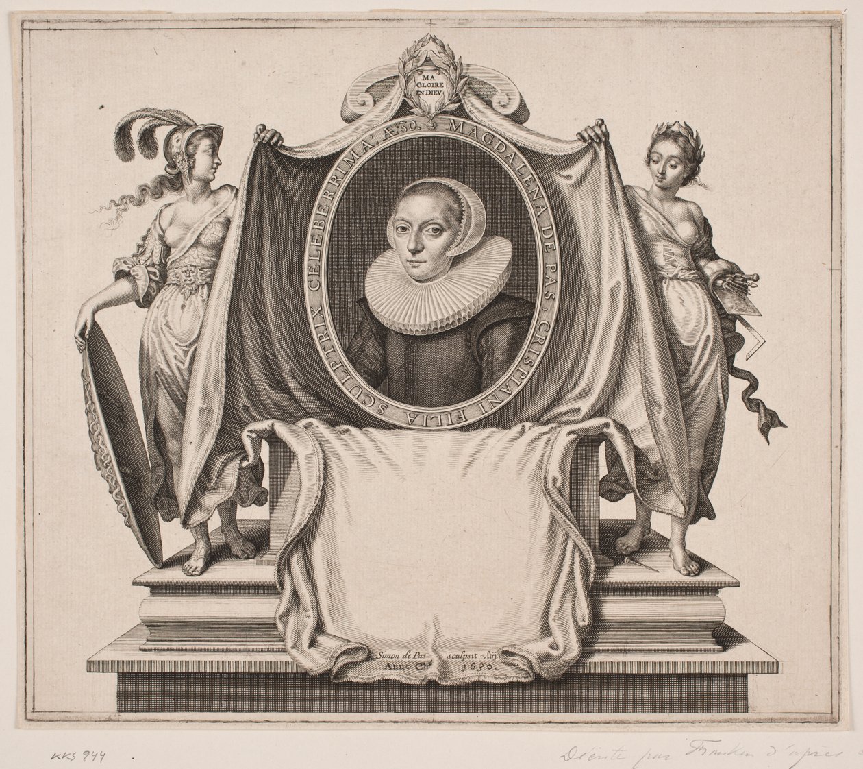 Madeleine van de Passe tekijältä Simon de Pas
