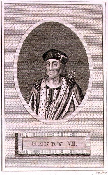 Taiteilijan kaivertama Henry VII (1472-1509) Englannin historiasta (kaiverrus) tekijältä Simon de Passe
