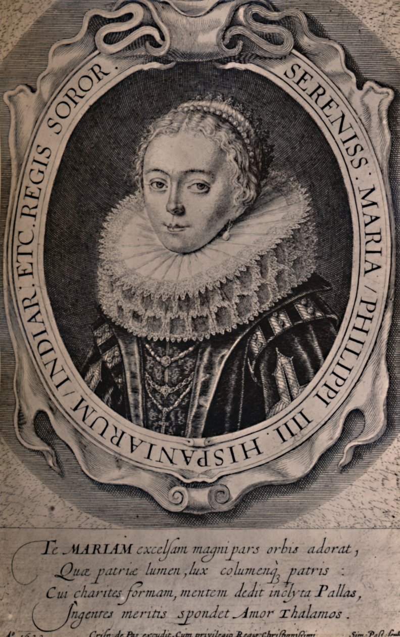 Maria Anna, Böömin ja Unkarin kuningatar, 1600-luku 1894 tekijältä Simon de Passe