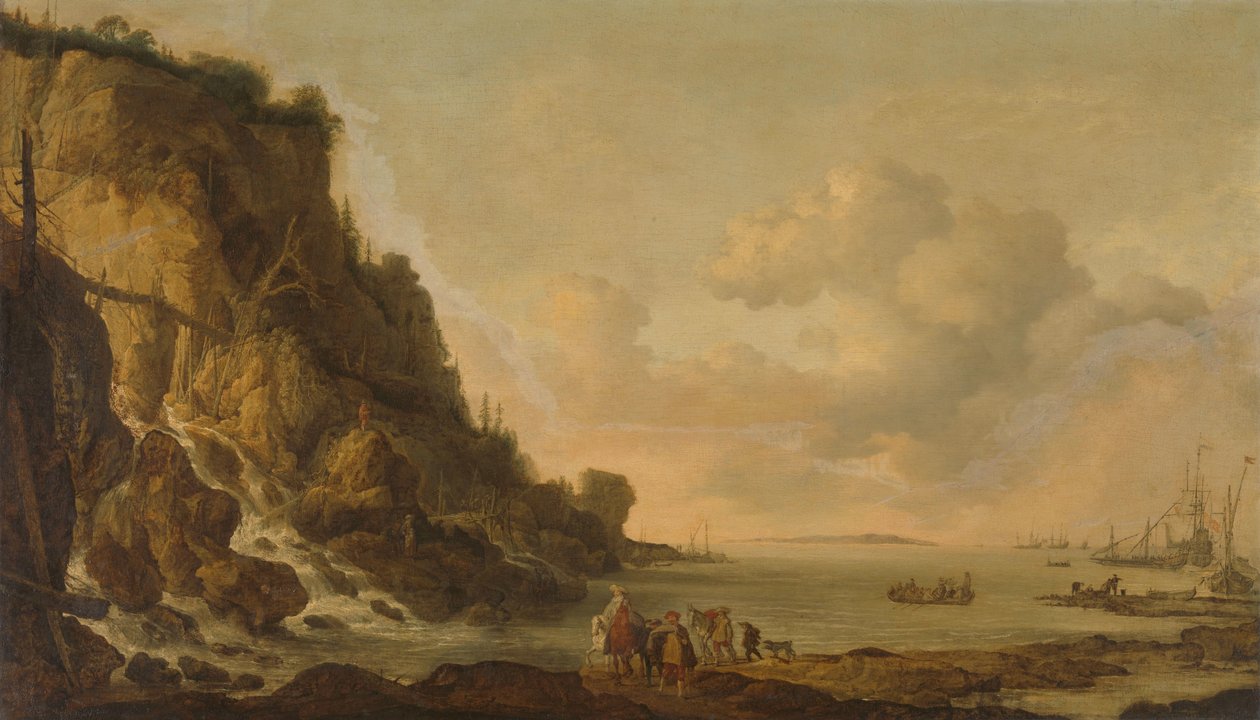 Rocky Coast tekijältä Simon de Vlieger (attributed to)