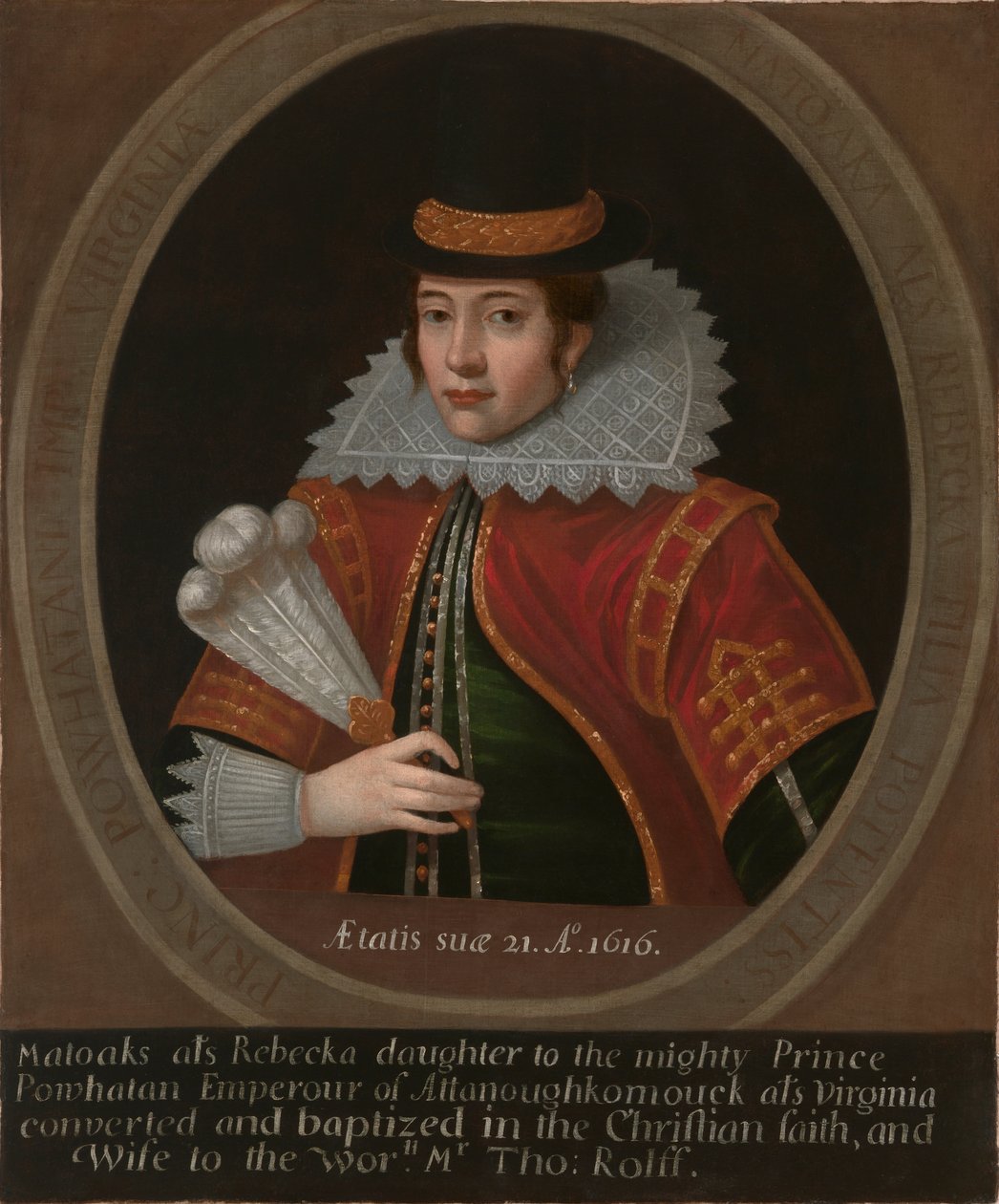 Pocahontas tekijältä Simon van de Passe