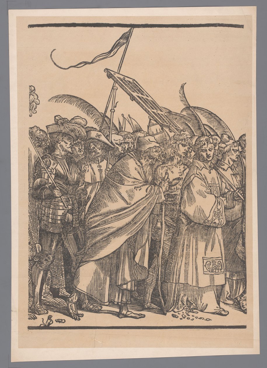 Jäljennös printtisarjan De Triomf van Christus toisesta osasta Joos Lambrechtin mukaan tekijältä Simonau and Toovey