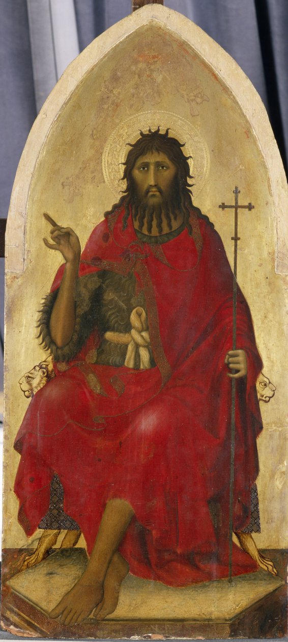 Johannes Kastaja, n. 1335 (tempera poppelipuulla) tekijältä Simone di Martino Simone di Martino