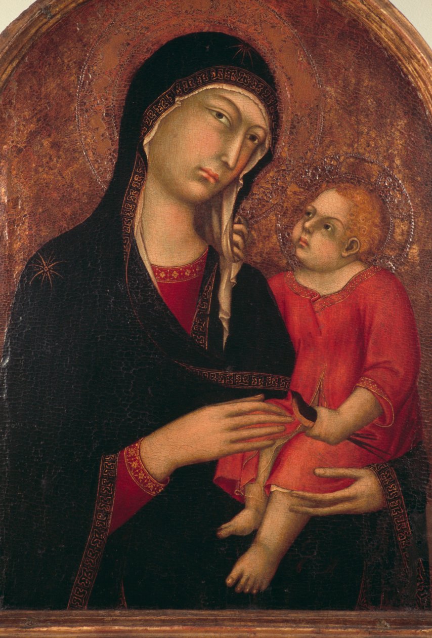 Madonna ja lapsi tekijältä Simone Martini