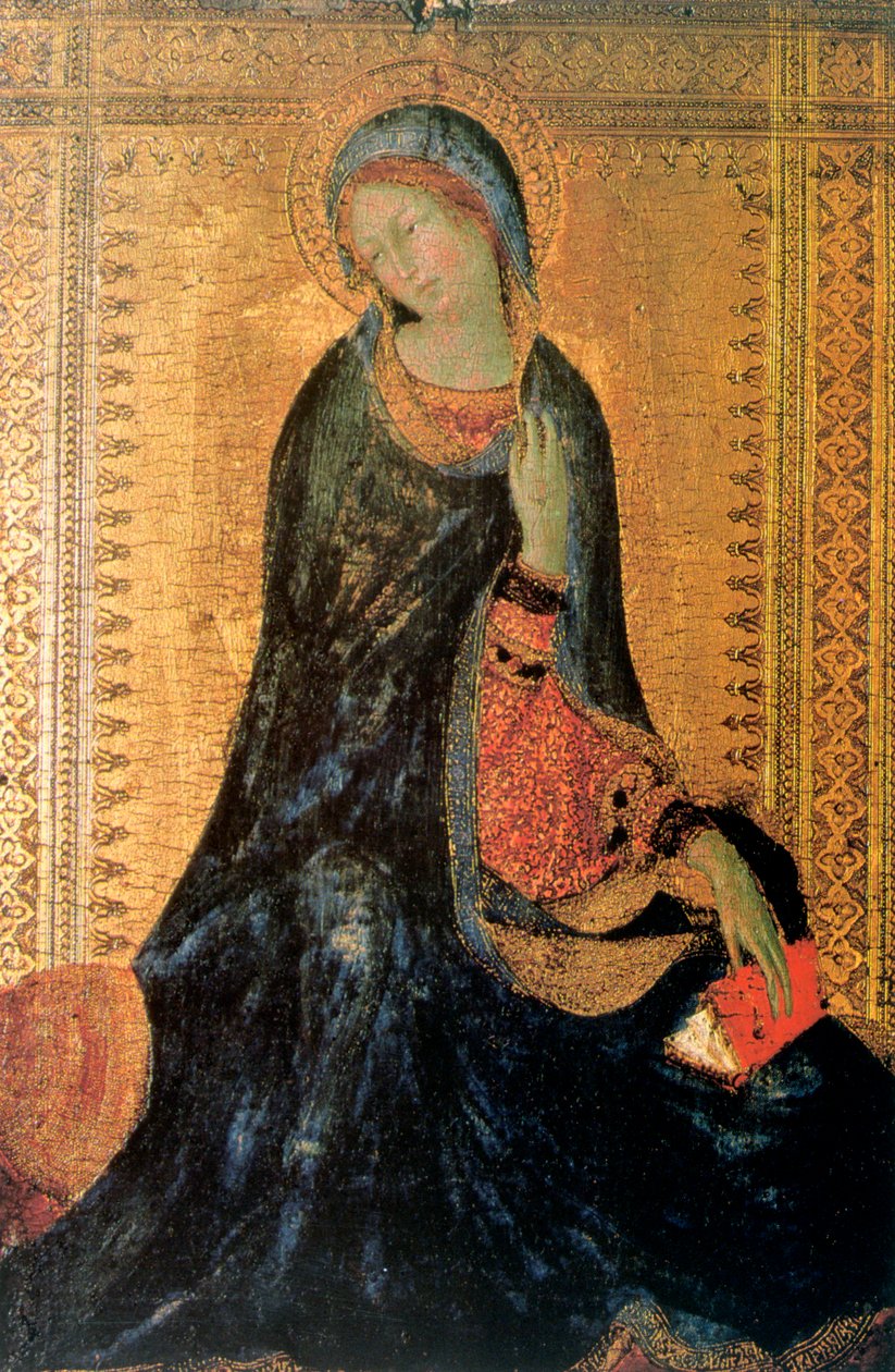 Ilmoituksen Madonna, c1304-1344 tekijältä Simone Martini