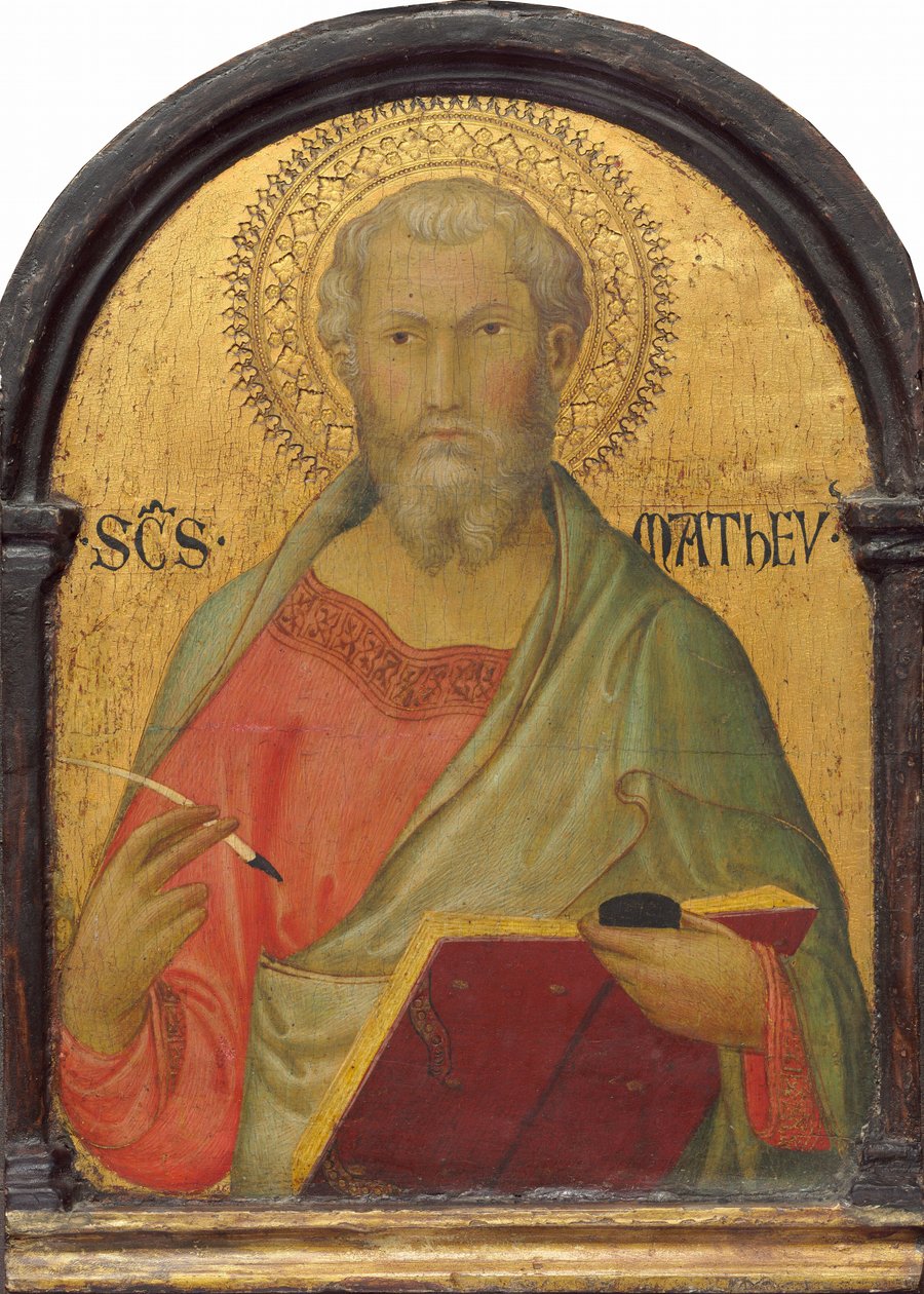 Pyhä Matteus, n. 13151320. tekijältä Simone Martini