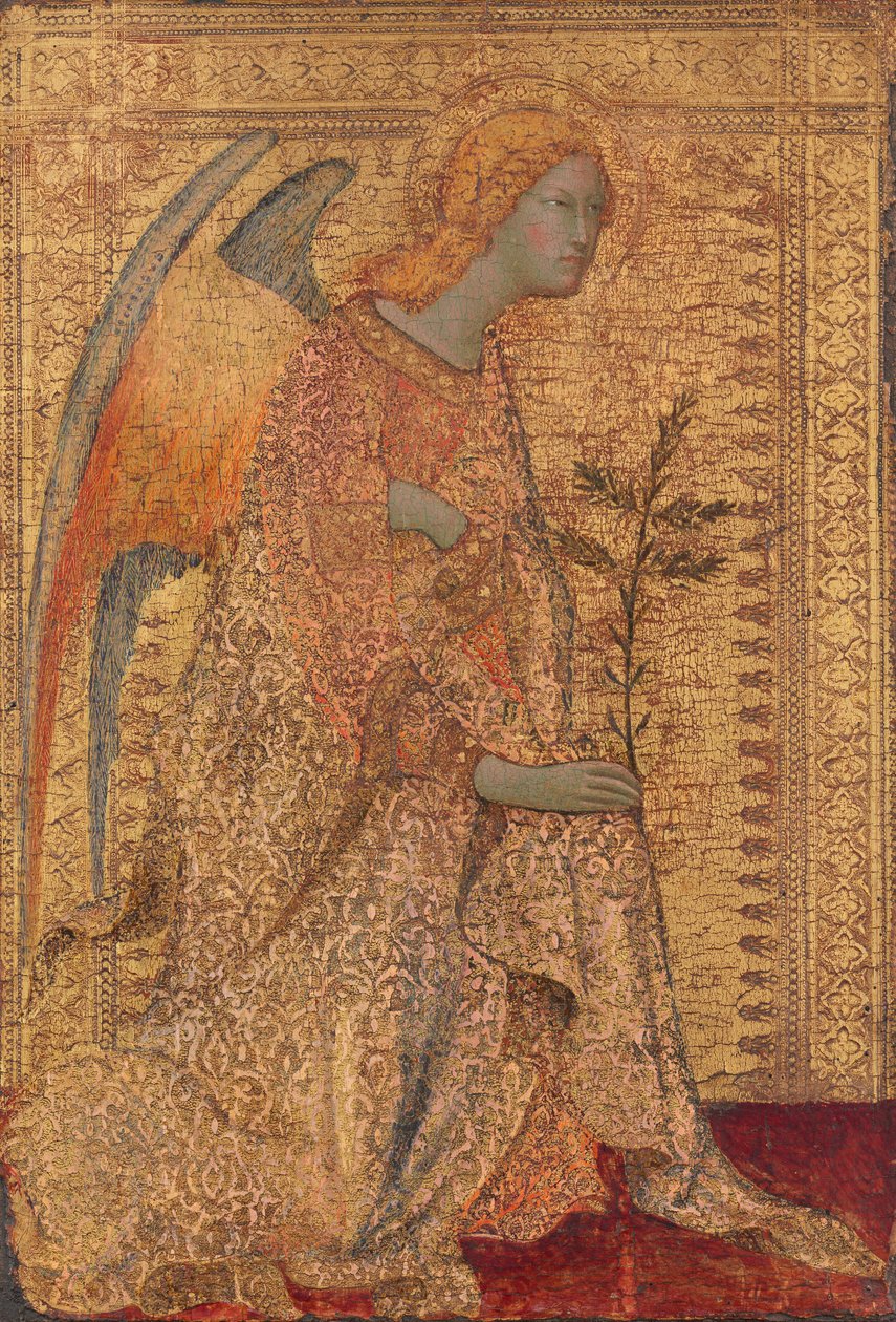 Ilmoituksen enkeli, n. 1330. tekijältä Simone Martini