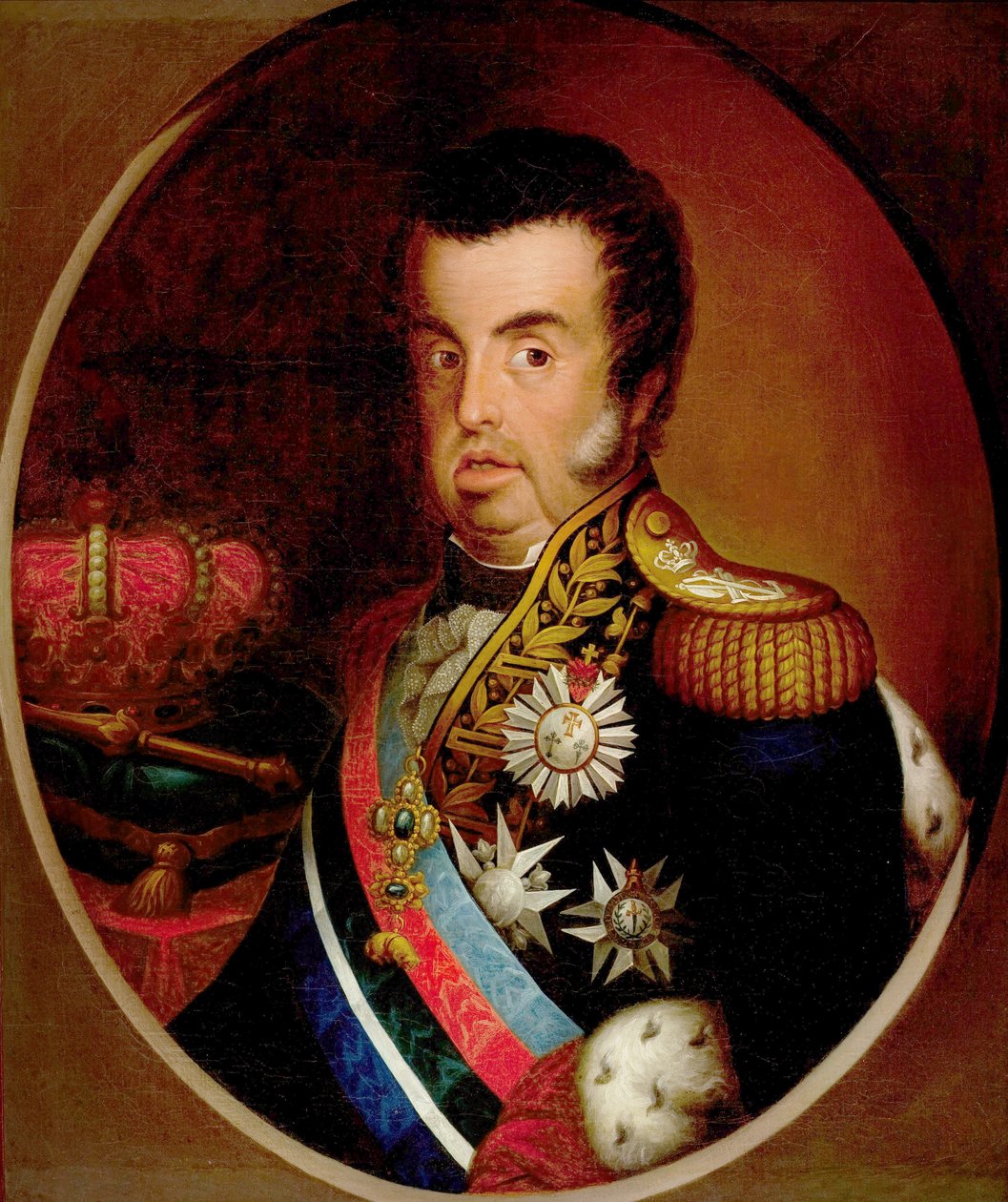 Muotokuva Dom João VI (1767-1826) tekijältä Simplicio Rodrigues de Sa