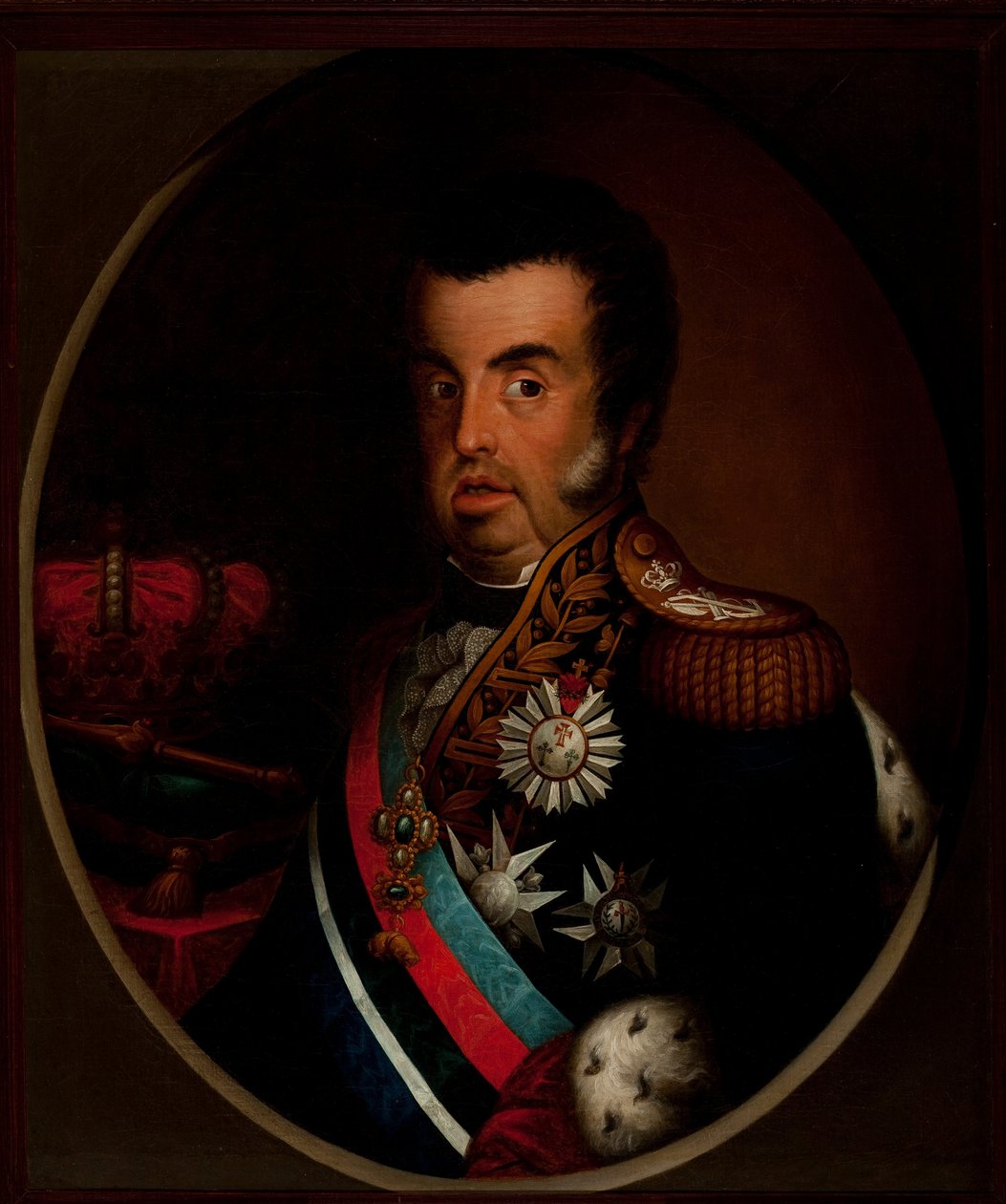 Dom Joao VI: n muotokuva (n. 1820) tekijältä Simplicio Rodrigues de Sa