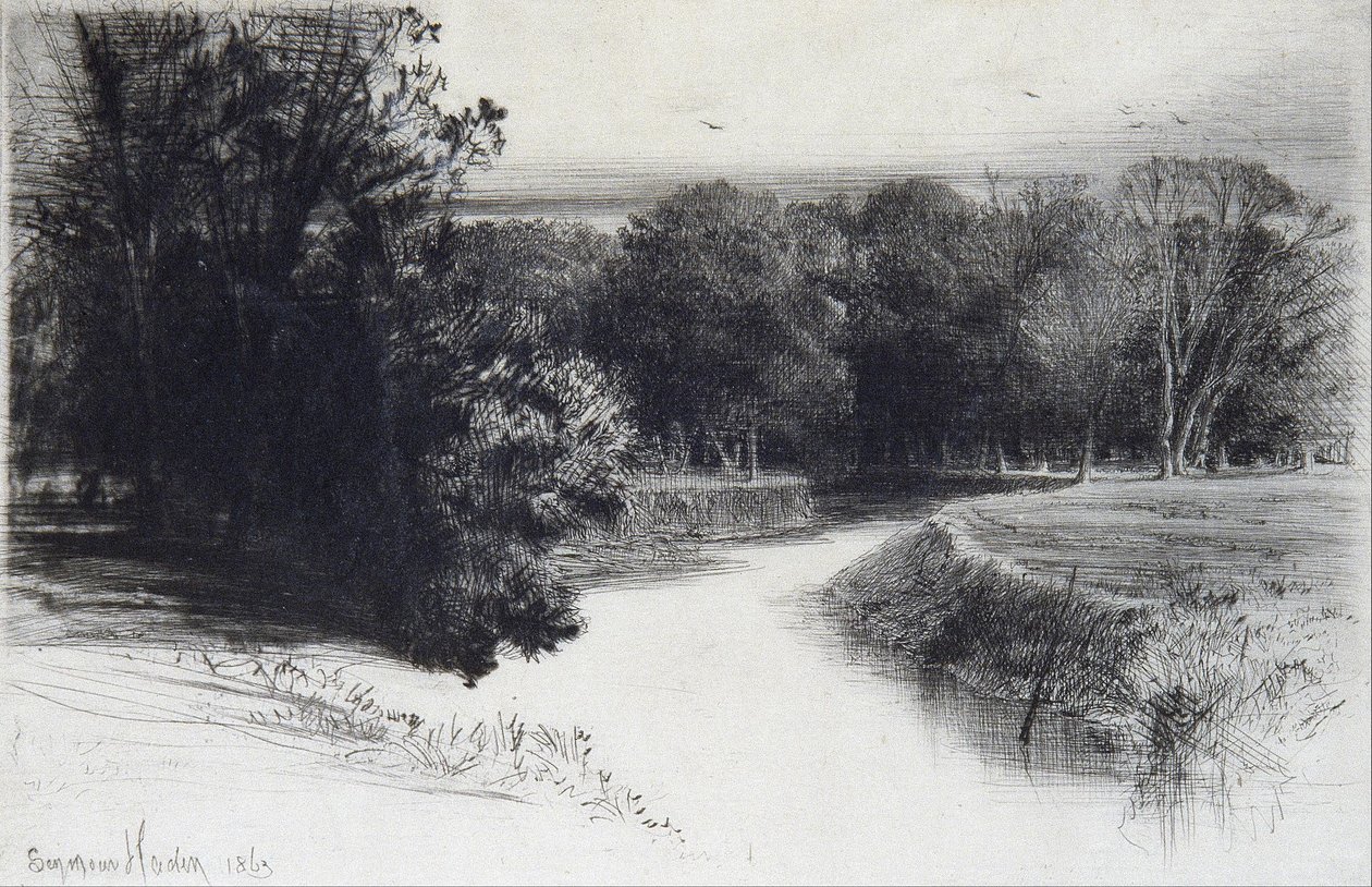 Auringonlasku Irlannissa tekijältä Francis Seymour Haden