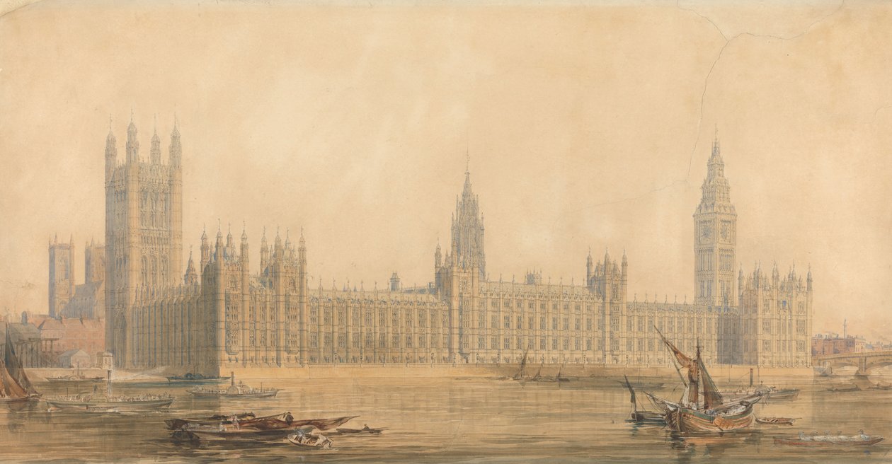 Visão em perspectiva: as novas casas do parlamento finlandês tekijältä Sir Charles Barry