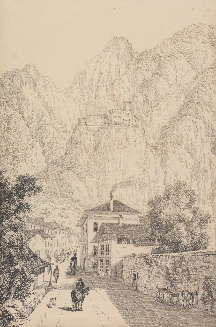 Álbum de 30 vistas no Tirol e na Itália: Castelo de Salurn perto do Townfinnish tekijältä Sir Charles D