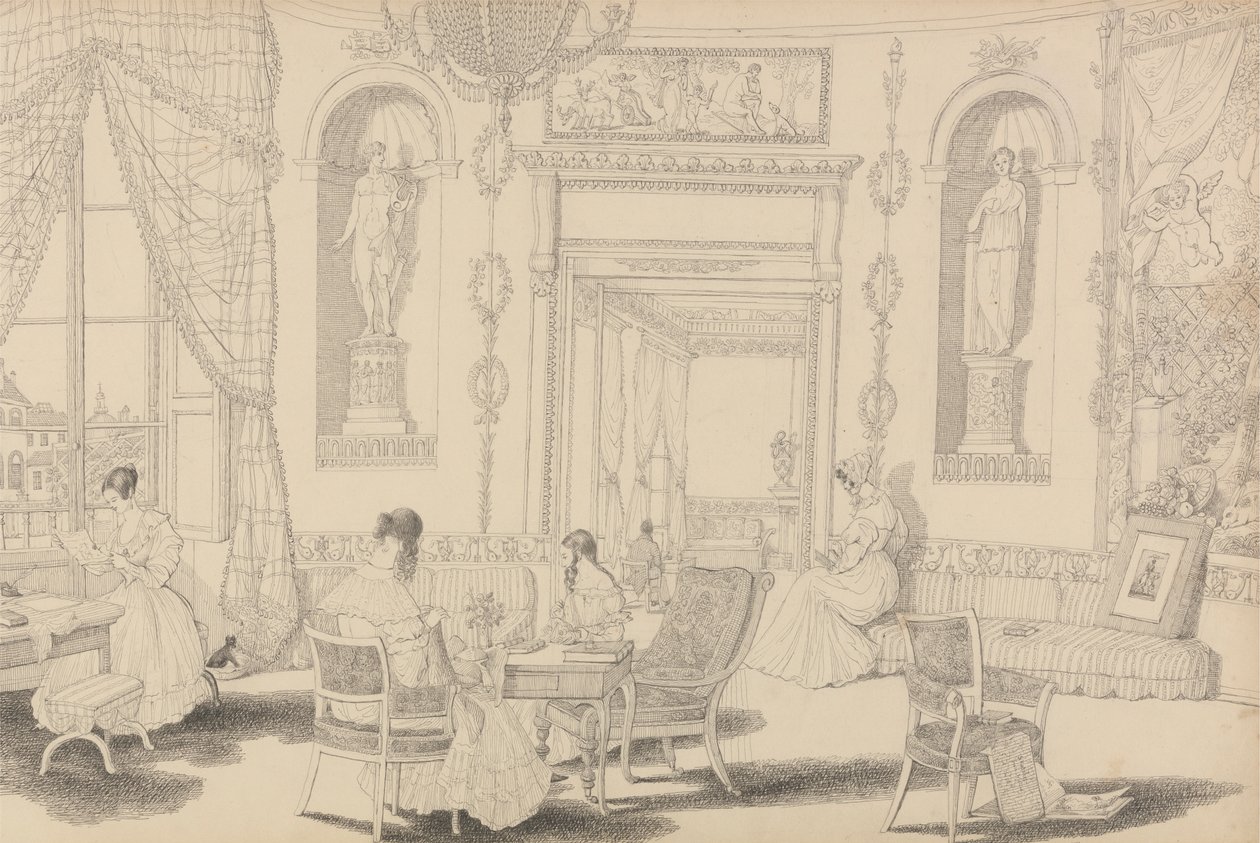 30 katselukertaa Tirolissa ja Italiassa: Pyöreä budoaari Casino Pecorissa 10. lokakuuta 1841 tekijältä Sir Charles D