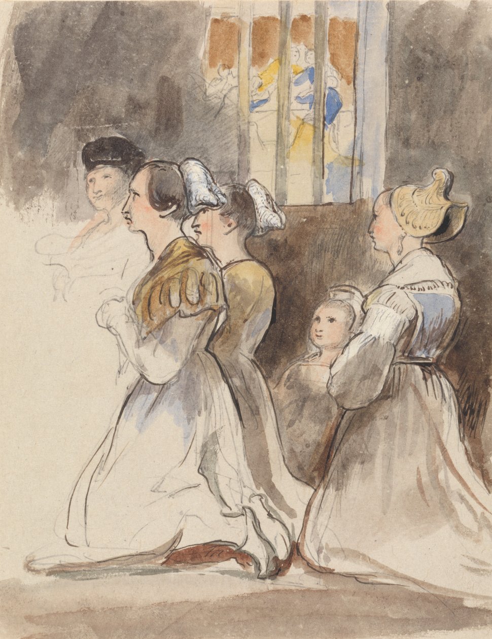 Naisten ryhmä messussa tekijältä Sir David Wilkie