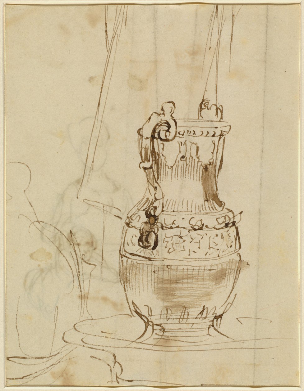 Koristeellinen ewer [recto] tekijältä Sir David Wilkie