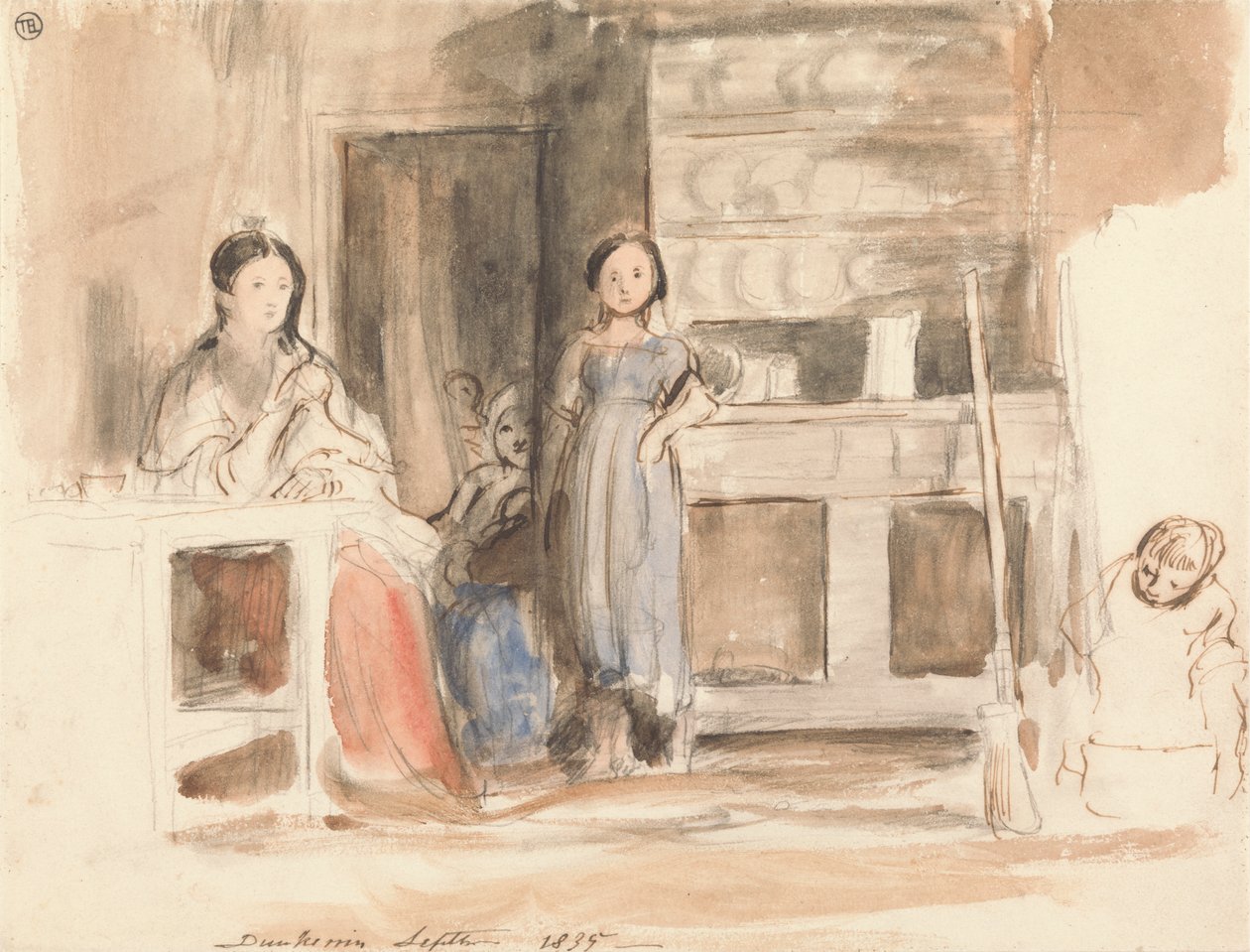 Keittiökohtaus: Dunkerrin, syyskuu 1835 tekijältä Sir David Wilkie