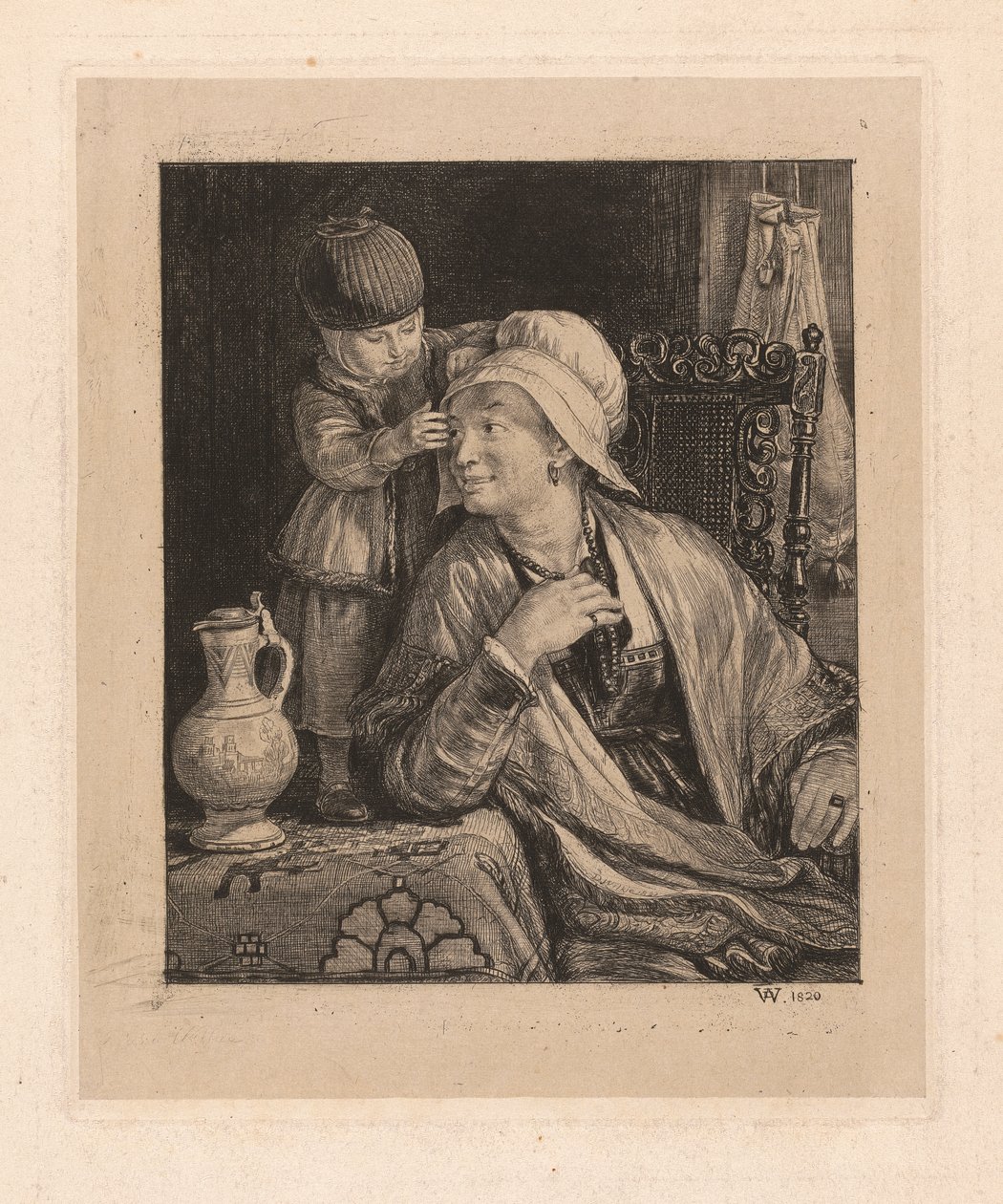 Äiti ja lapsi tekijältä Sir David Wilkie