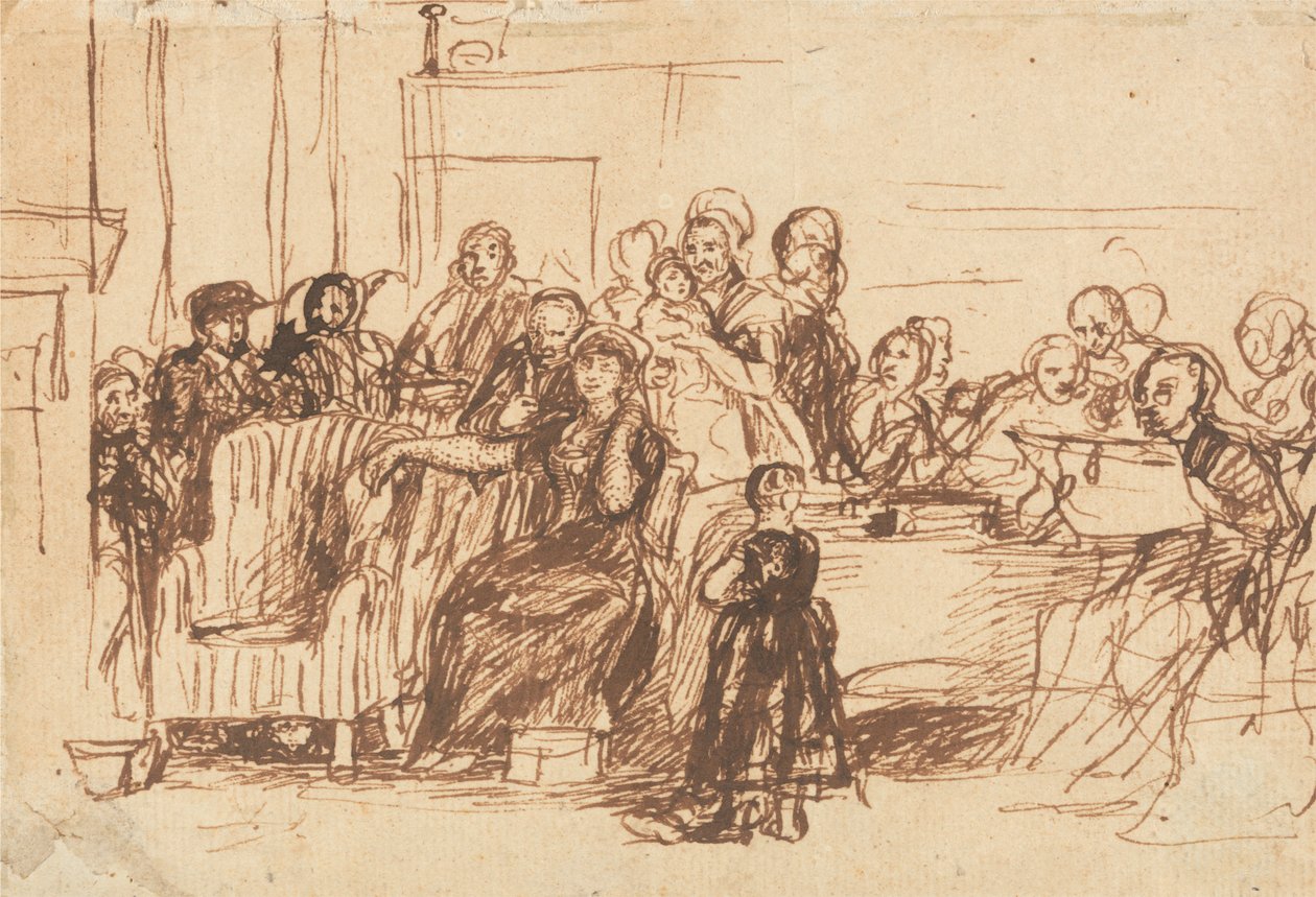 Luonnos "Tahdon lukemiseen" tekijältä Sir David Wilkie