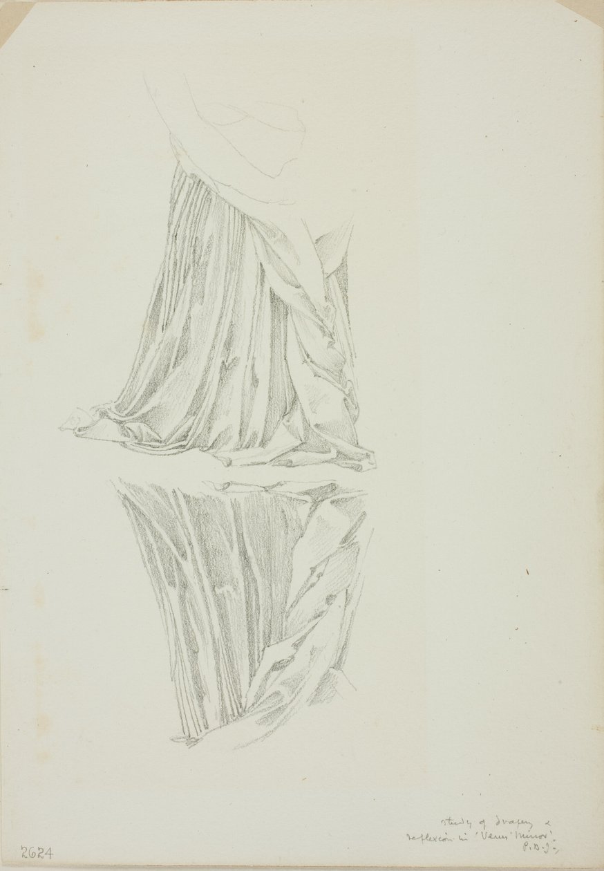 Draped Figure and Reflection, tutkimus Venuksen peilistä tekijältä Sir Edward Burne Jones