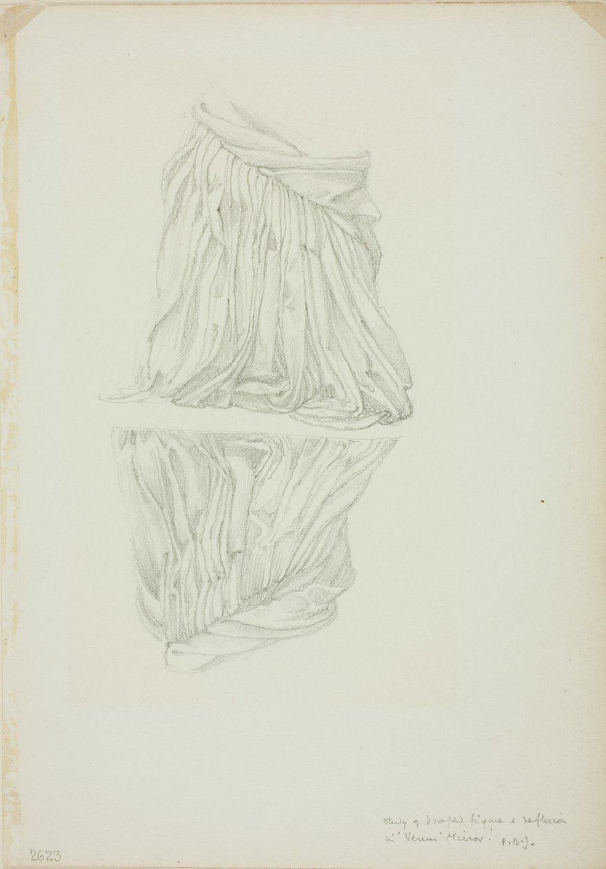 Draped Figure and Reflection, tutkimus Venuksen peilistä tekijältä Sir Edward Burne Jones