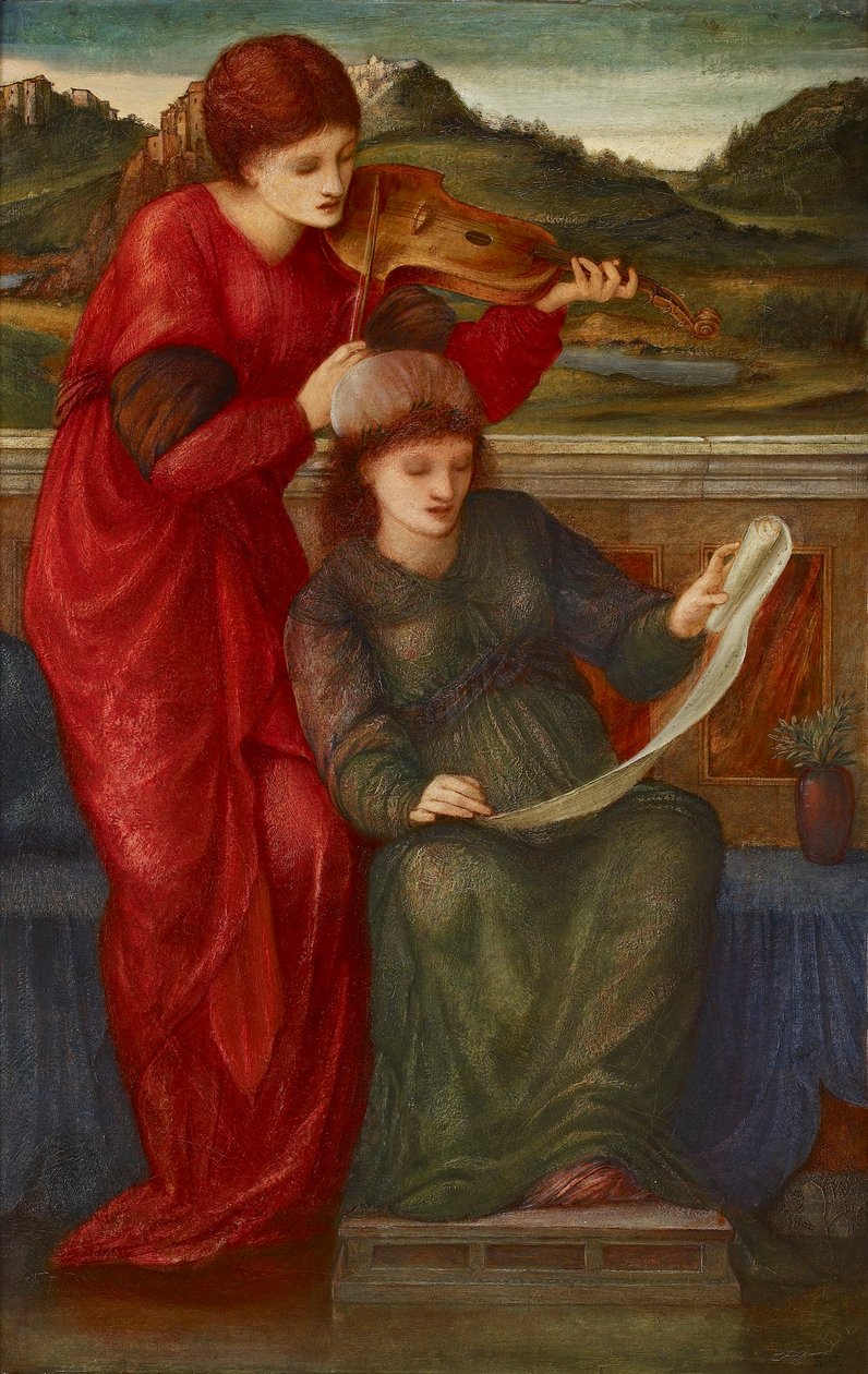 Musiikki, 1877 tekijältä Sir Edward Coley Burne Jones