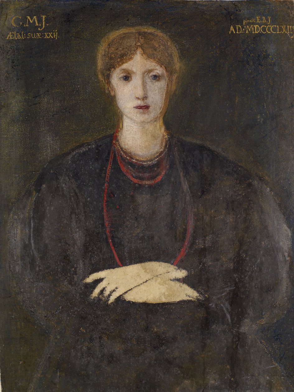 Georgiana Burne-Jonesin muotokuva 1840-1920, 1863. tekijältä Sir Edward Coley Burne Jones