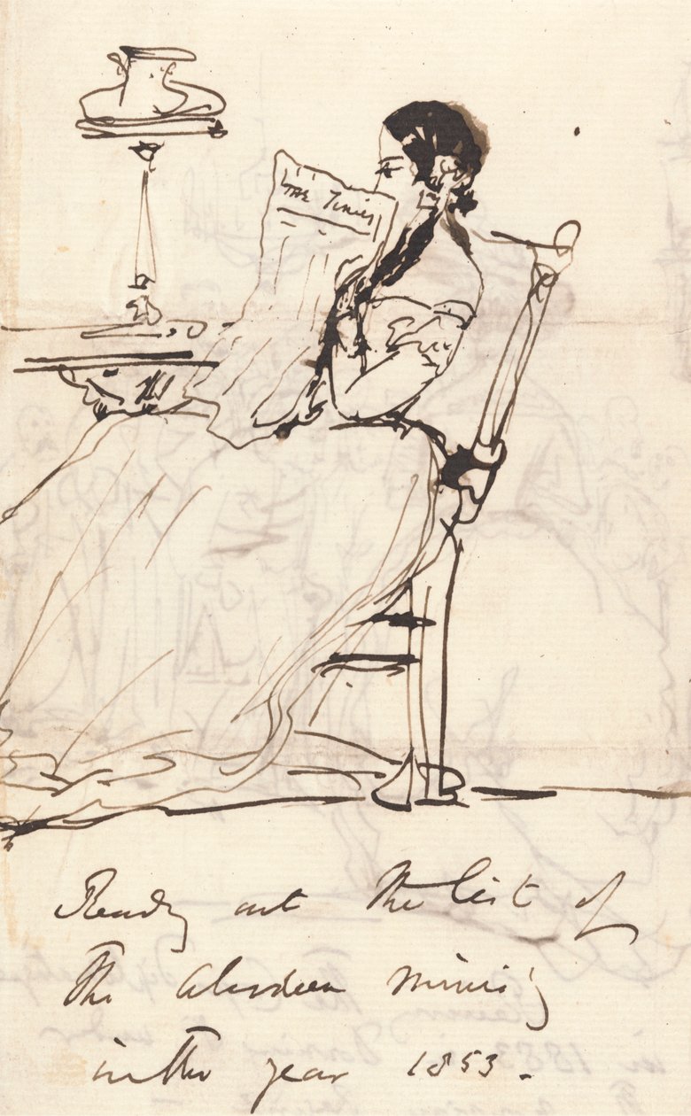 Aberdeenin ministeriön luettelon lukeminen tekijältä Sir Edwin Henry Landseer