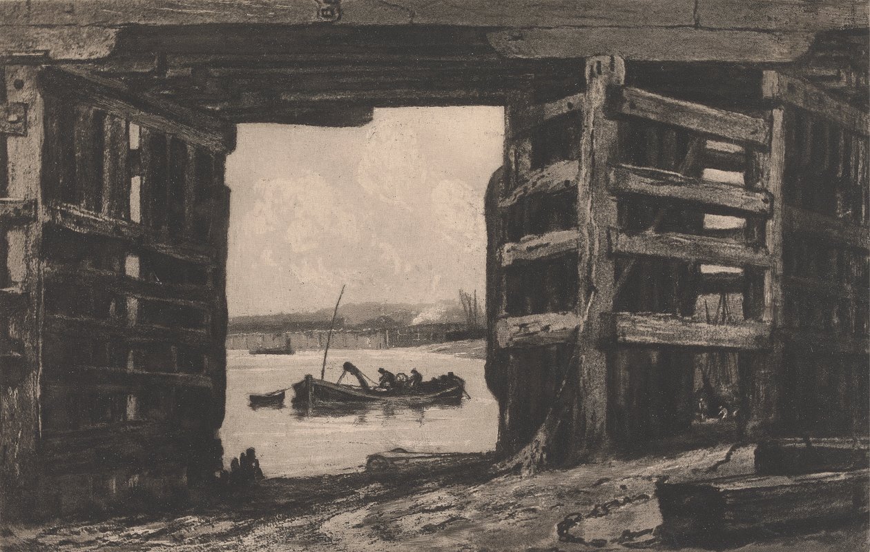 Uma extensão de Old Battersea Bridgefinnish tekijältä Sir Frank Short