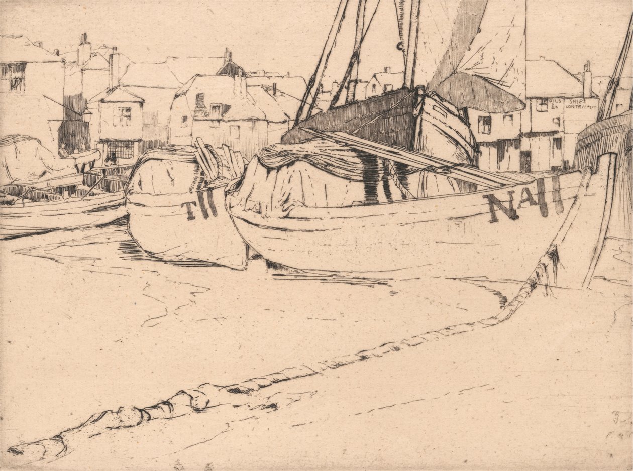 Seine Boats, St. Ives, Cornwall tekijältä Sir Frank Short