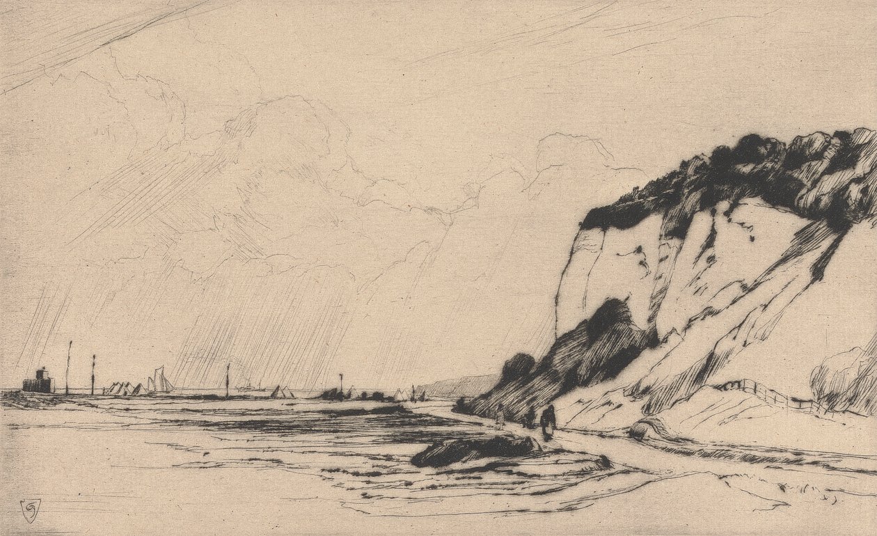 The Coast Road, Kingsdown, nro 2, 1922 tekijältä Sir Frank Short