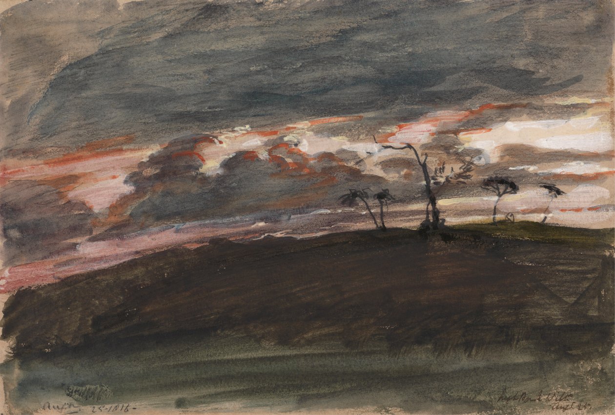 Myrskyinen auringonlasku, Legh Park, Wiltshire tekijältä Sir George Hayter