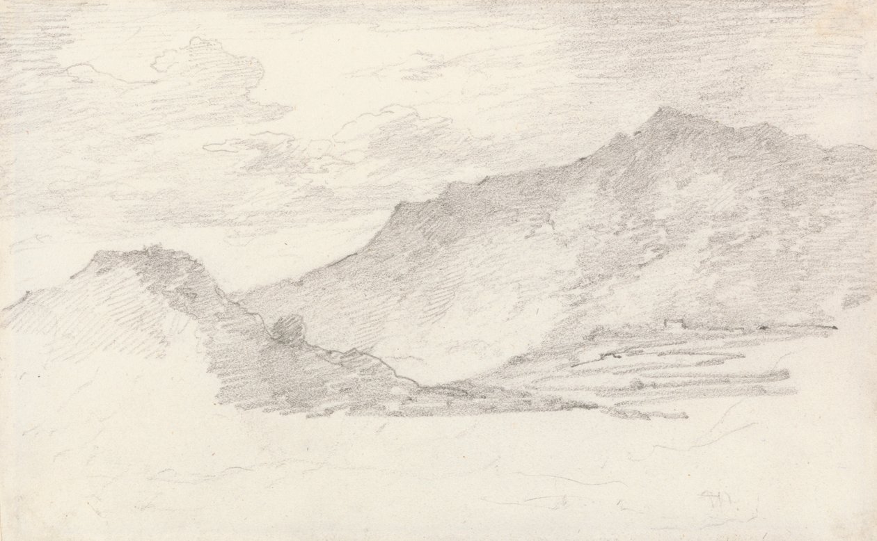 Hill Sketch tekijältä Sir George Howland Beaumont seventh Baronet