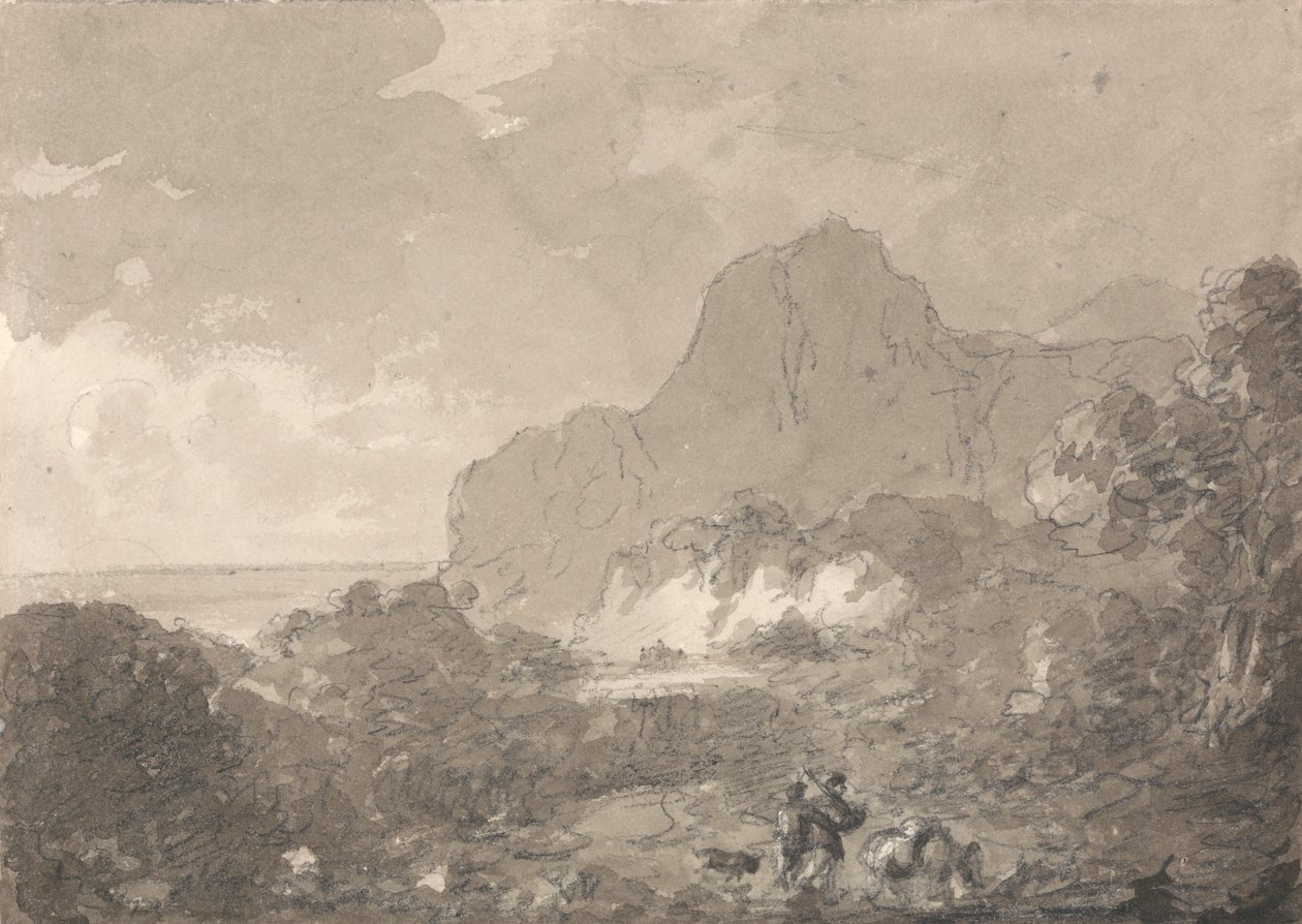 Näkymä Italian rannikolle tekijältä Sir George Howland Beaumont seventh Baronet