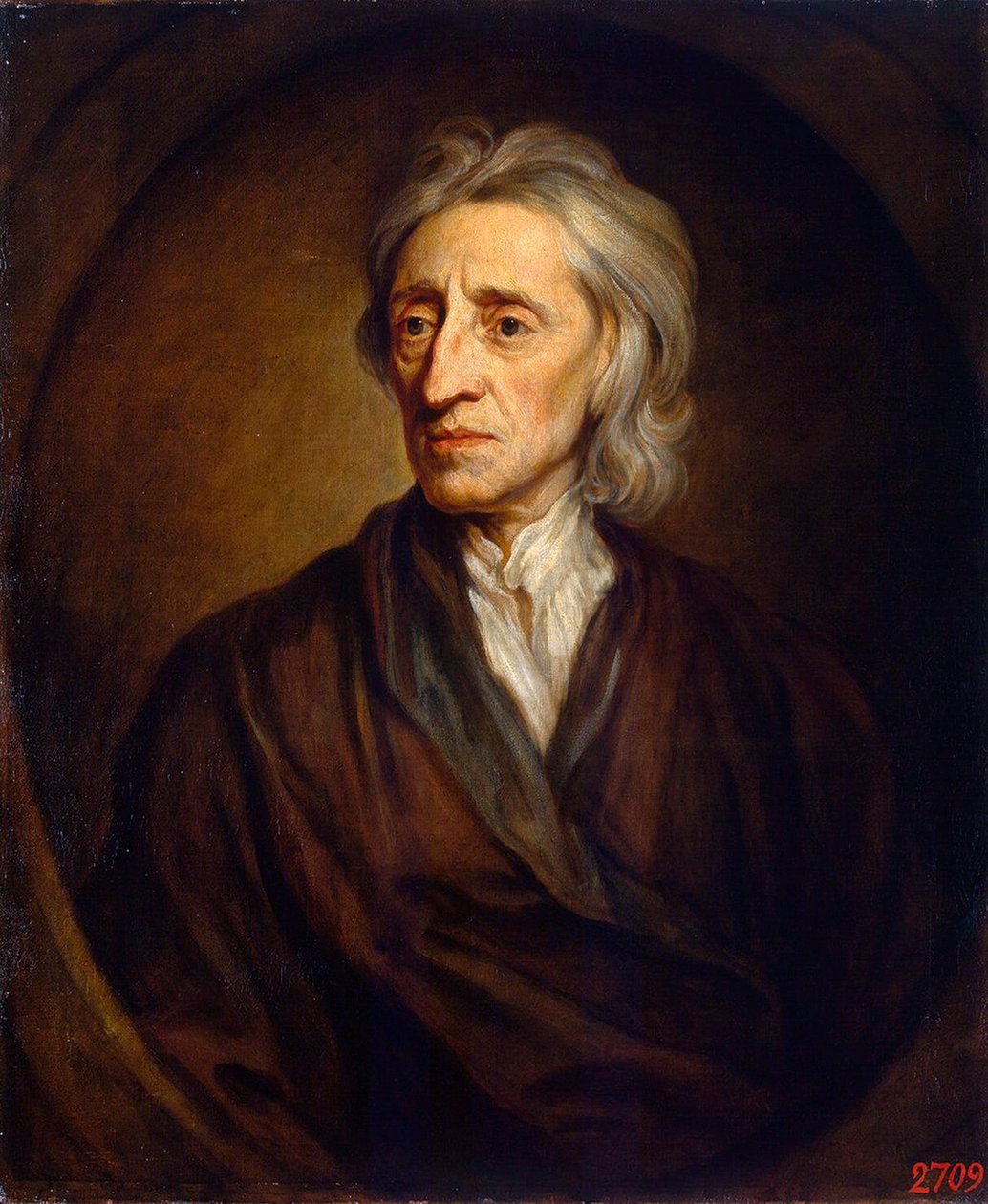Lääkärin ja filosofin John Locken muotokuva, 1632-1704, 1697. tekijältä Sir Gotfrey Kneller