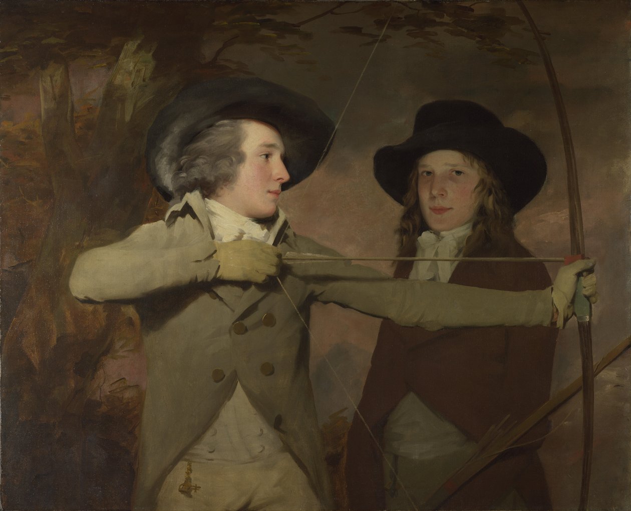 Robert Ferguson of Raith ja kenraaliluutnantti Sir Ronald Ferguson Jousimiehet, c. 1789 tekijältä Sir Henry Raeburn