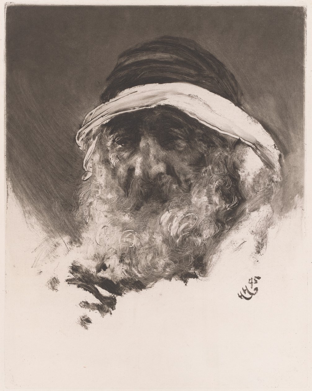 Arabin pää tekijältä Sir Hubert von Herkomer