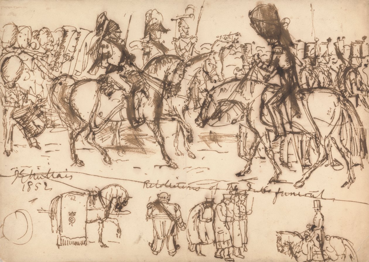 Wellingtonin herttuan hautajaiset tekijältä Sir John Everett Millais