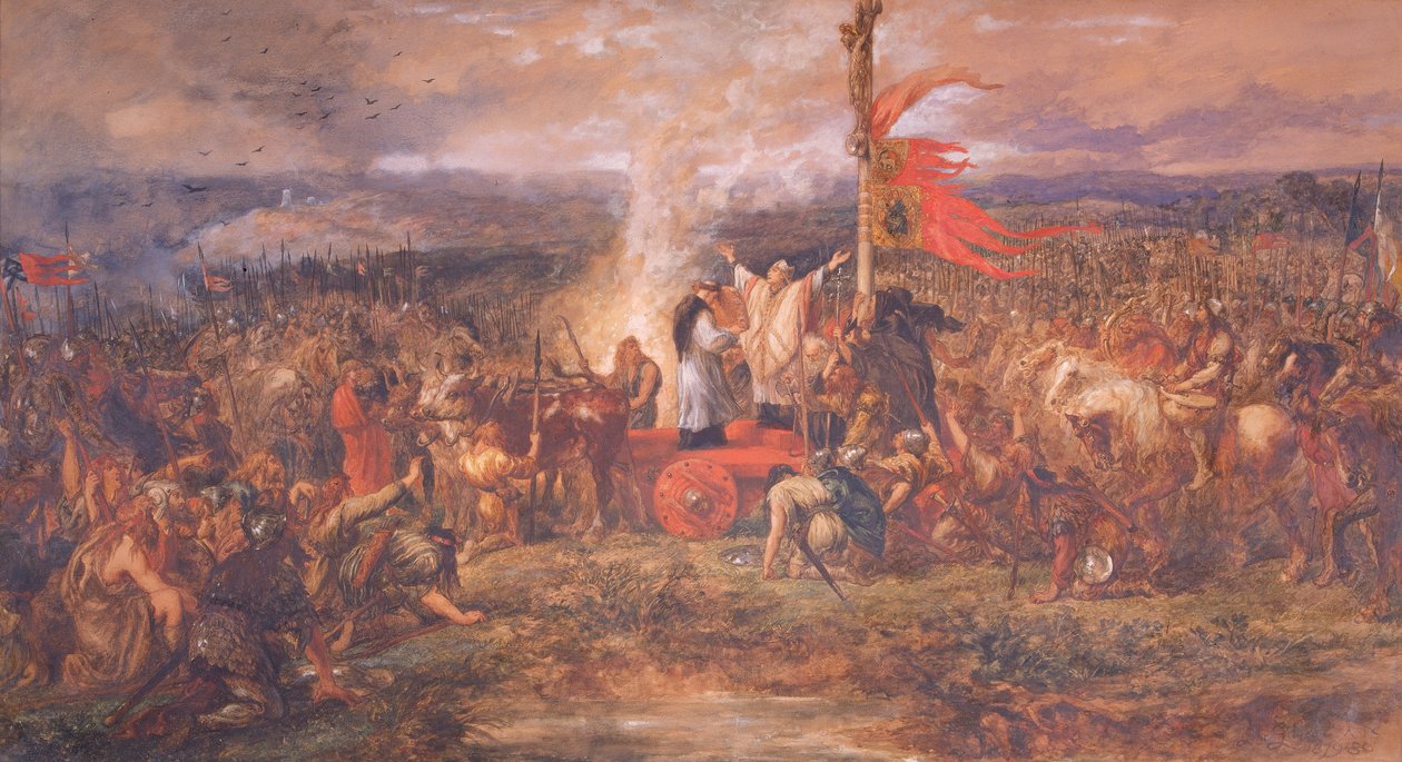 Battle of the Standard, Northallerton, Yorkshire, 22. elokuuta 1138, 1880. tekijältä Sir John Gilbert