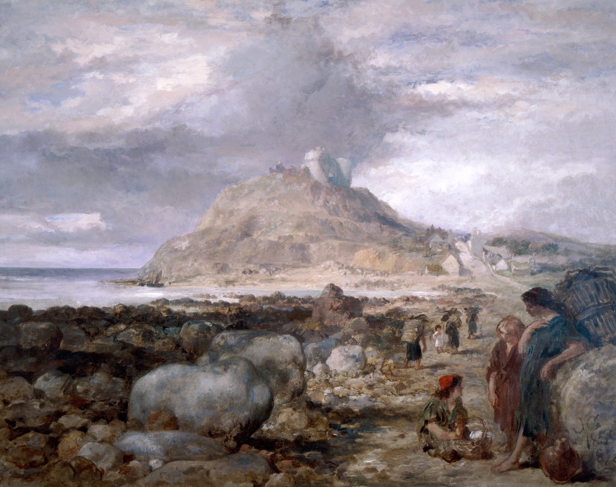 Cricciethin linna, Wales, 1878 tekijältä Sir John Gilbert