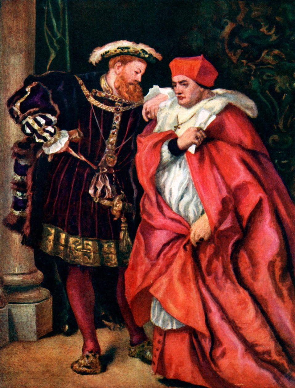 Henry VIII ja kardinaali Wolsey, 1888, 1920 tekijältä Sir John Gilbert