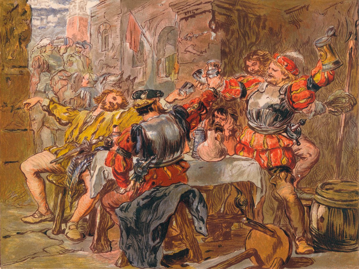 Anna minulle Canakin Clink, c1875 tekijältä Sir John Gilbert