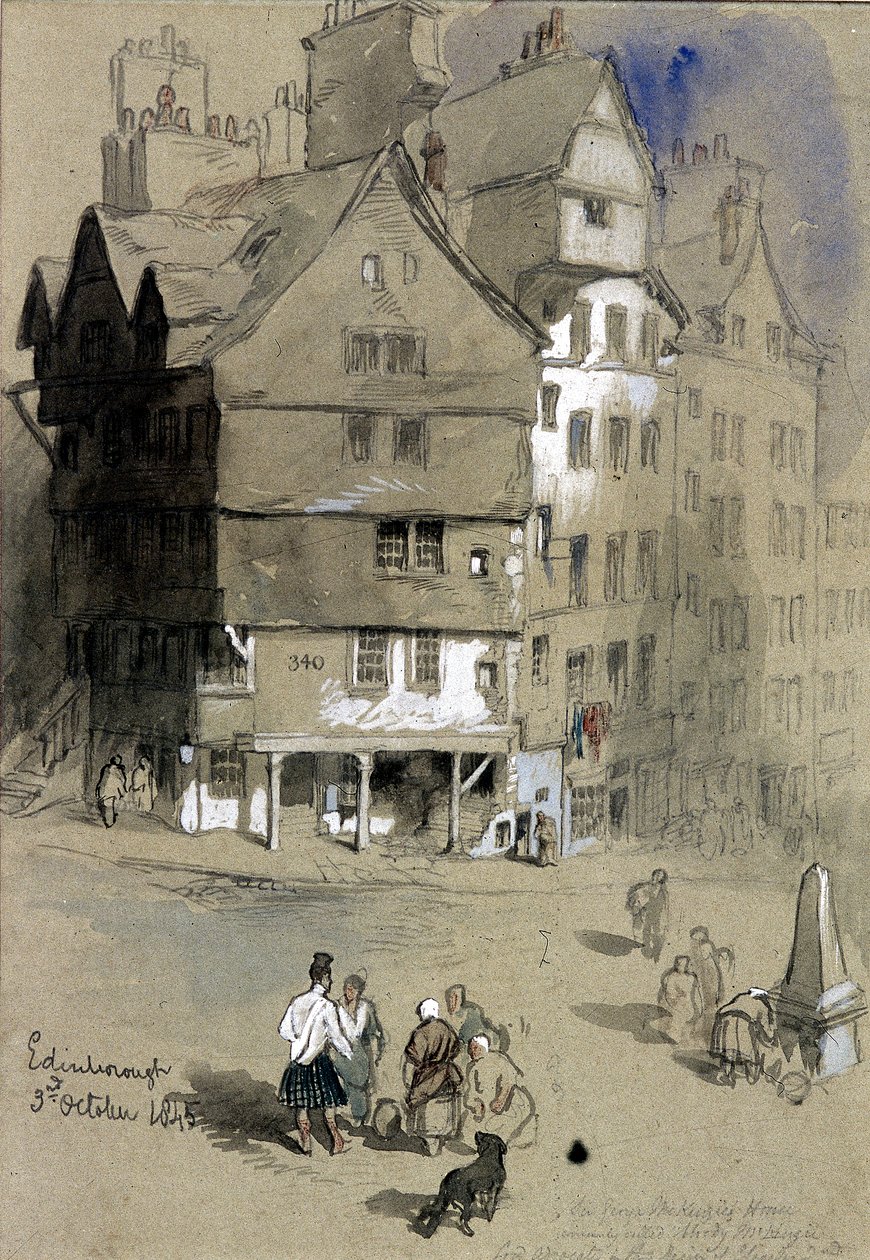Sir George McKenzien talo Edinburghissa, Skotlannissa, 1845 tekijältä Sir John Gilbert