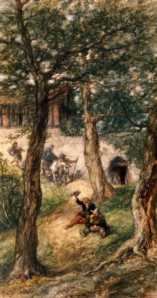 Viherpuun alla, 1886 tekijältä Sir John Gilbert
