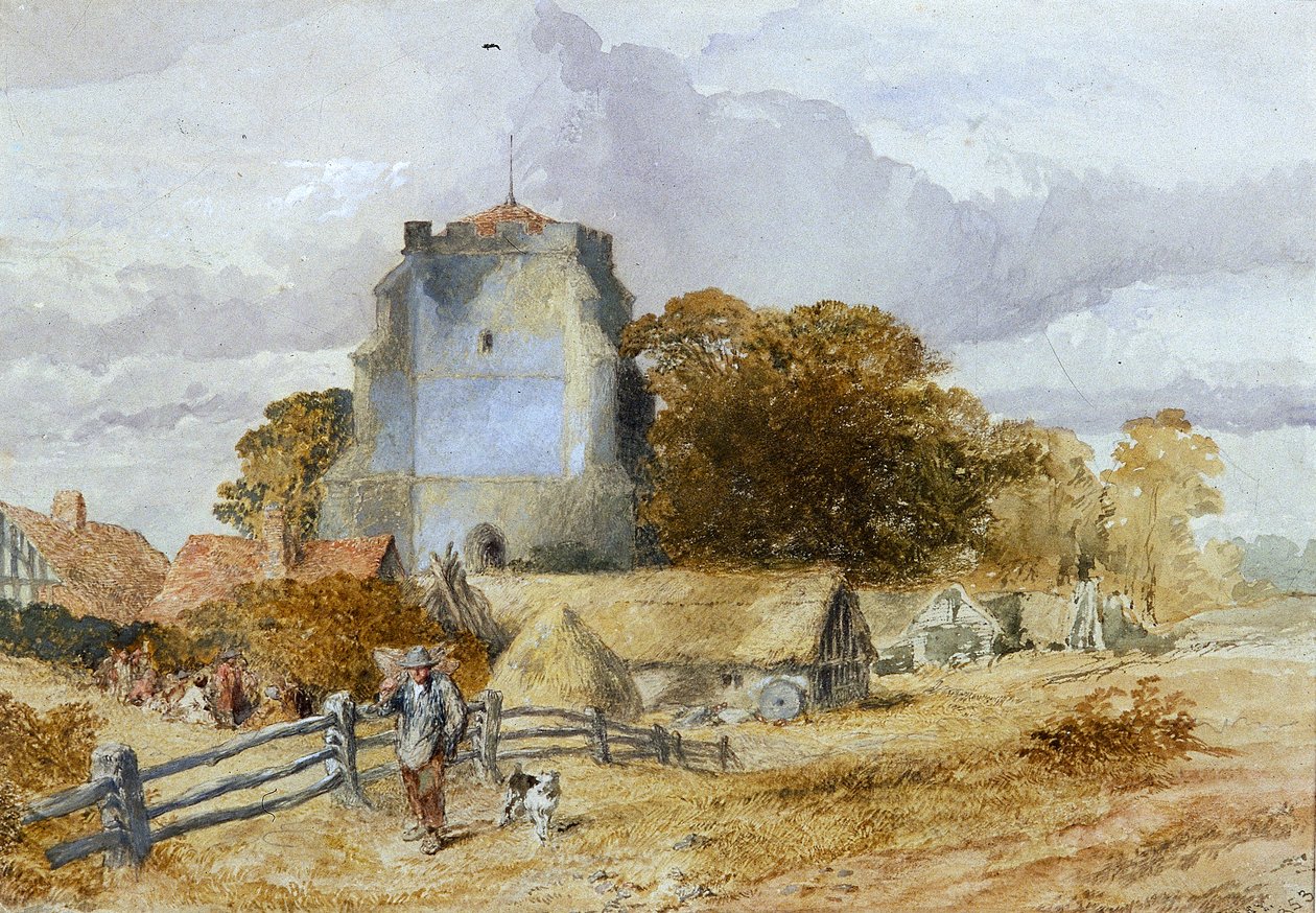 Westham Church, Pevensey, East Sussex, 1851-1859 tekijältä Sir John Gilbert