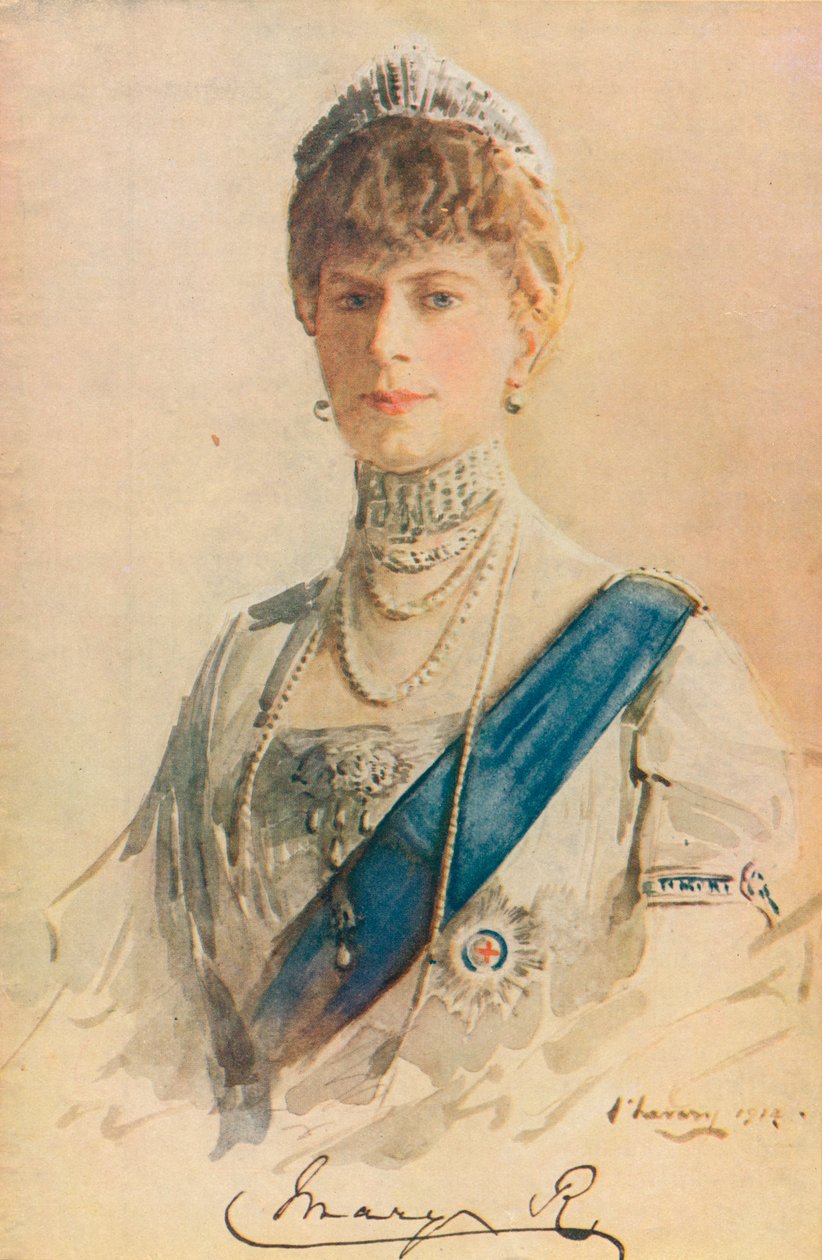 Hänen Majesteettinsa Queen Mary, 1867-1953, 1913 tekijältä Sir John Lavery