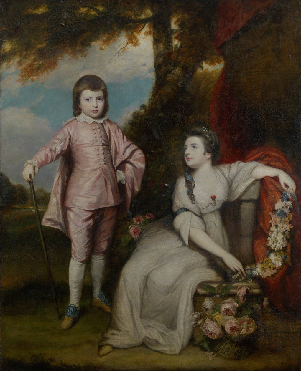 George Capel, varakreivi Malden 1757-1839 ja lady Elizabeth Capel 1755-1834, 1768. tekijältä Sir Joshua Reynolds